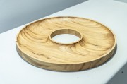 HALO - wall art, bowl, Wandskulptur und Schale, grafika drewniania ścienna i misa, Woodthing.eu, pic. 2